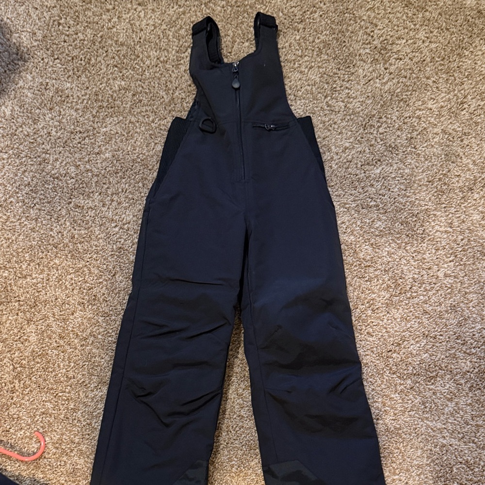 Kids Black Snow Bib